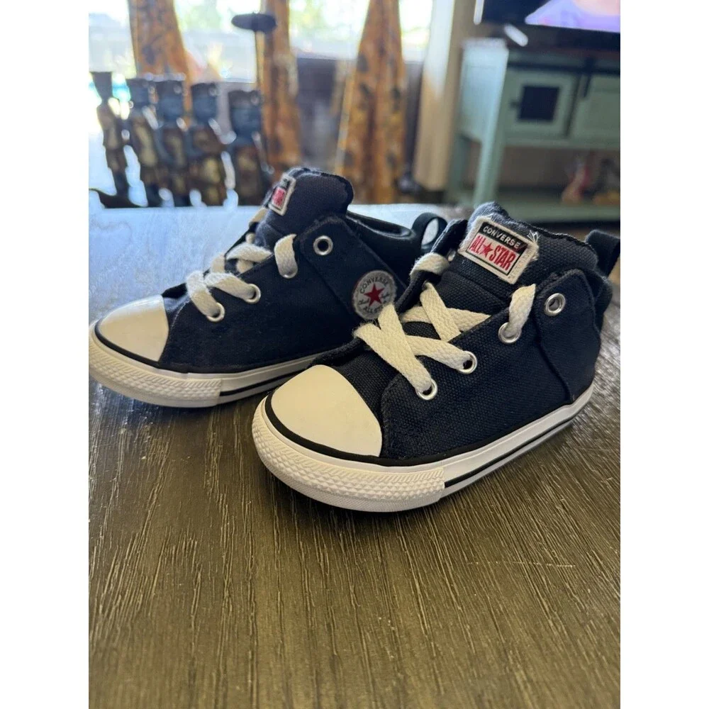 Converse Chuck Taylor All Star Navy/black High Top Sneaker Toddler Sz 8